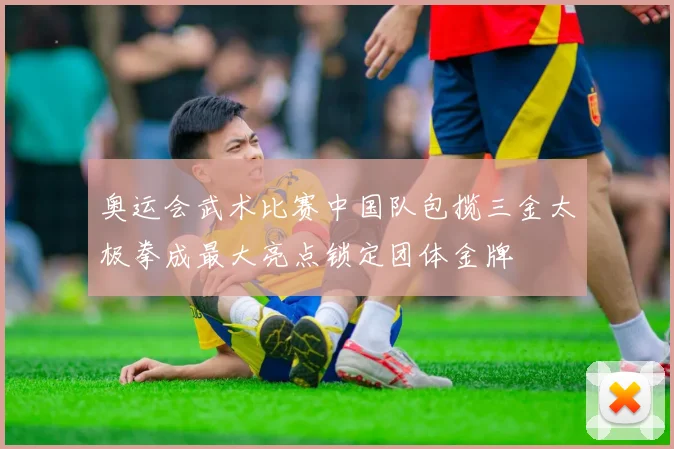 奥运会武术比赛中国队包揽三金太极拳成最大亮点锁定团体金牌